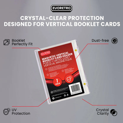 EVORETRO Magnetic One-Touch Card Holders For Vertical Booklets