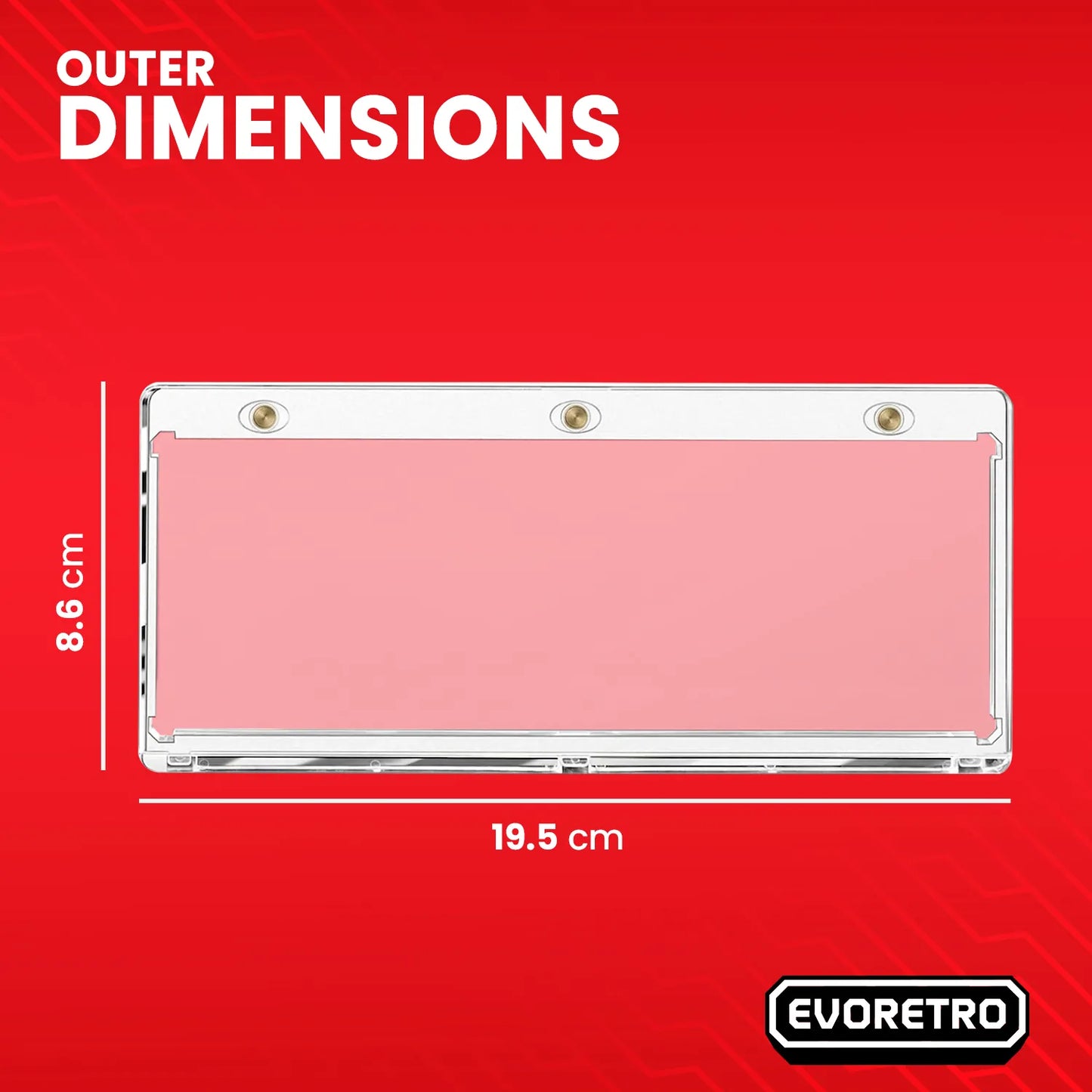 EVORETRO Magnetic One-Touch Card Holders For Horizontal Booklets