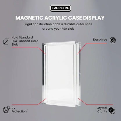 EVORETRO Magnetic Acrylic Case for PSA Graded Card