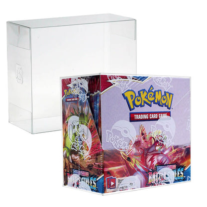 EVORETRO Clear Plastic Protector for Pokémon Booster Box