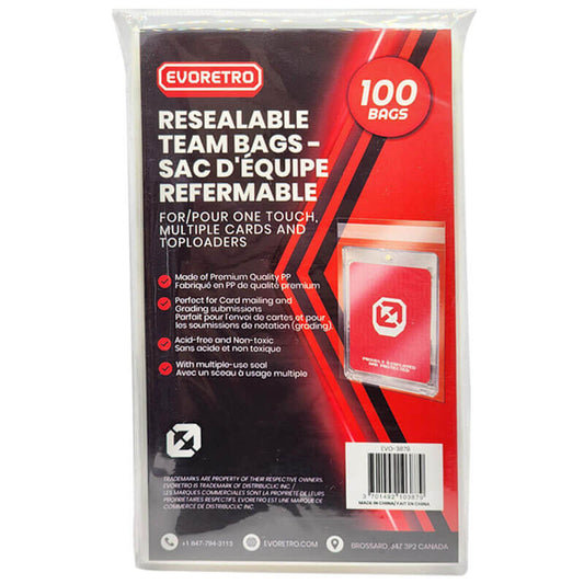 EVORETRO Resealable Team Bags (100 count)