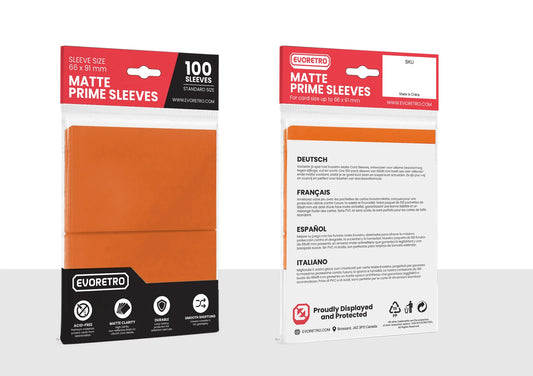 EVORETRO Matte Prime Card Sleeves (100 count)