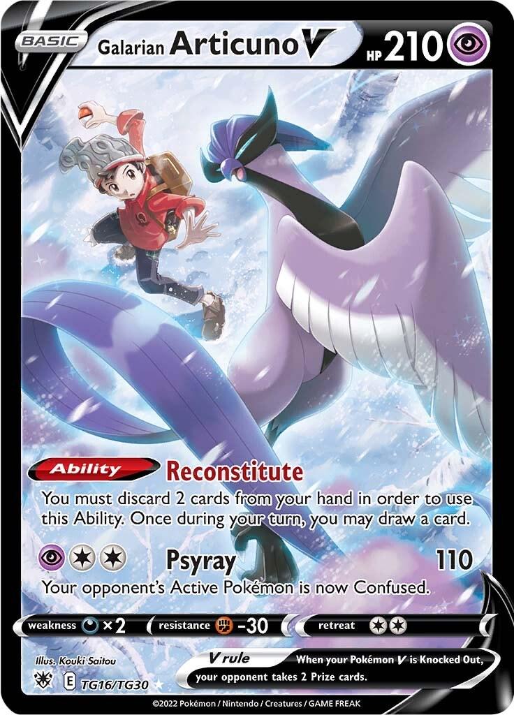 Galarian Articuno V #TG16 Astral Radiance