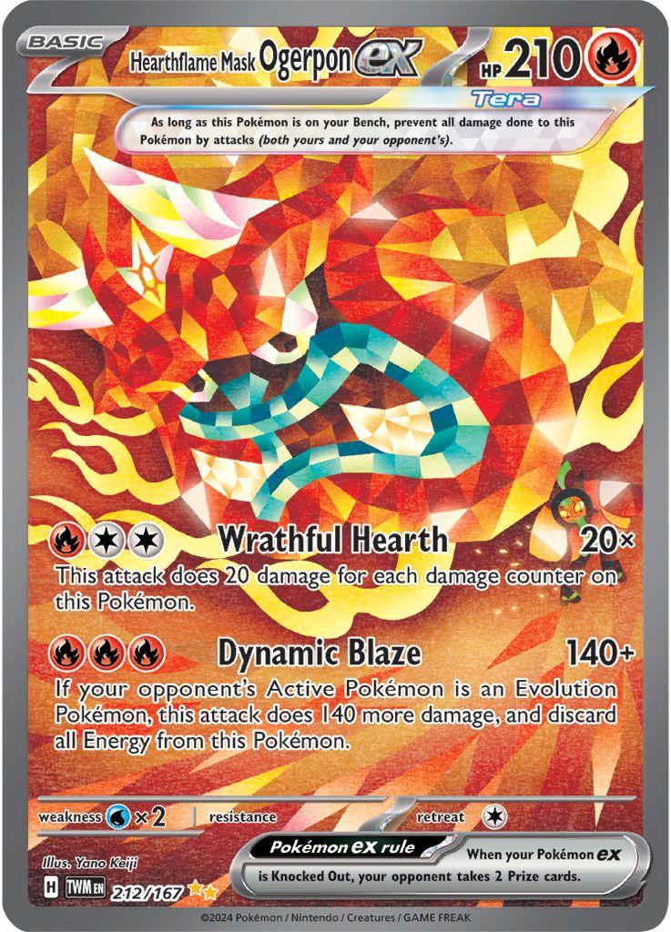 Hearthflame Mask Ogerpon ex #212 Twilight Masquerade