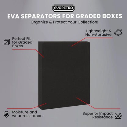 EVORETRO EVA Foam Separator for Graded Card Case (Pack of 3)