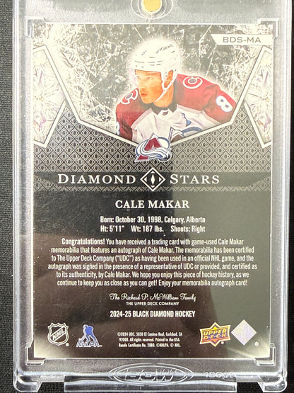 1/5 | Cale Makar #BDS-MA Diamond Stars Auto Patch
