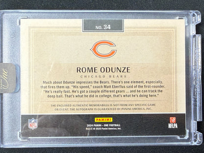 037/199 | Rome Odunze [RC] #34 Panini One Auto Patch