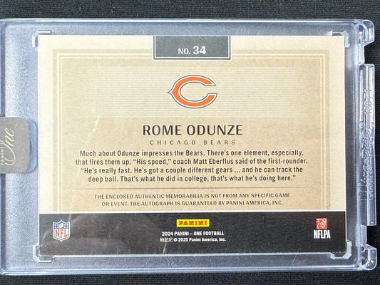 037/199 | Rome Odunze [RC] #34 Panini One Auto Patch