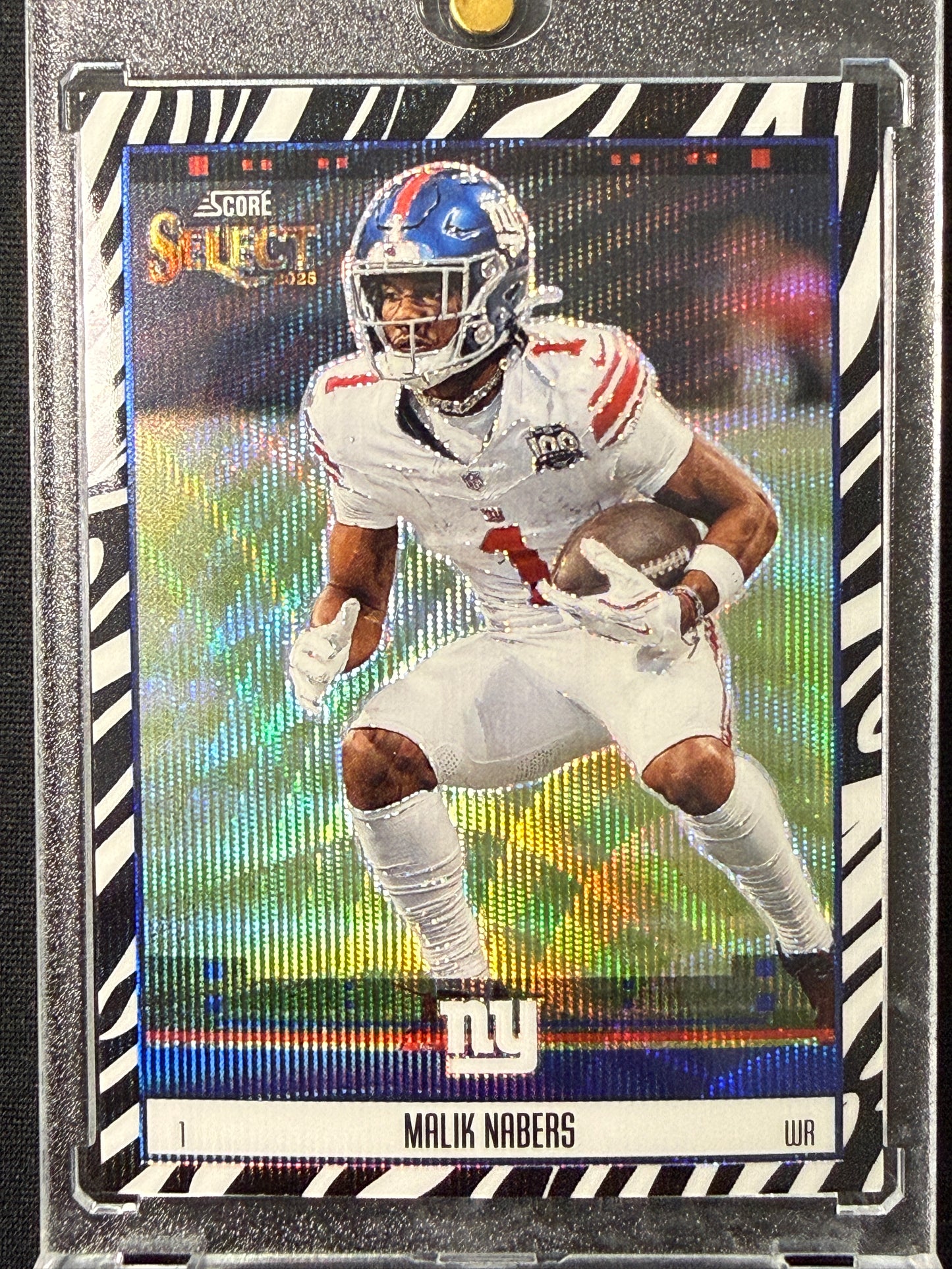 Malik Nabers #9 Score Select 2025 [Zebra Prizm]