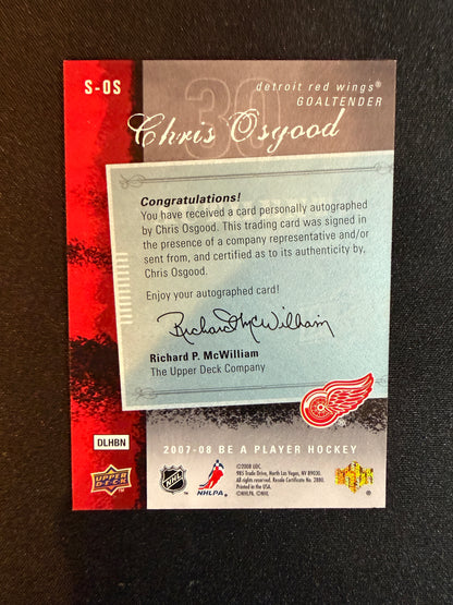 Chris Osgood Be a Player Signatures 07-08