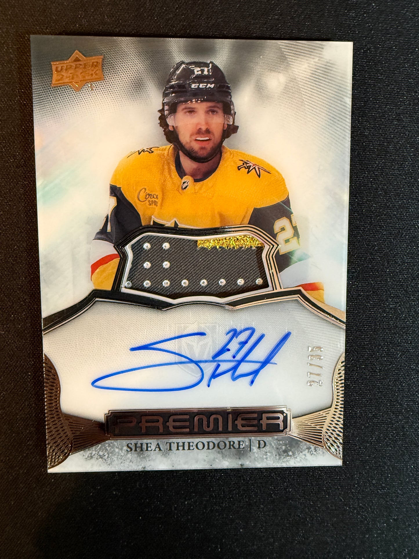 Shea Theodore 22-23 Premier Auto Patch 27/35
