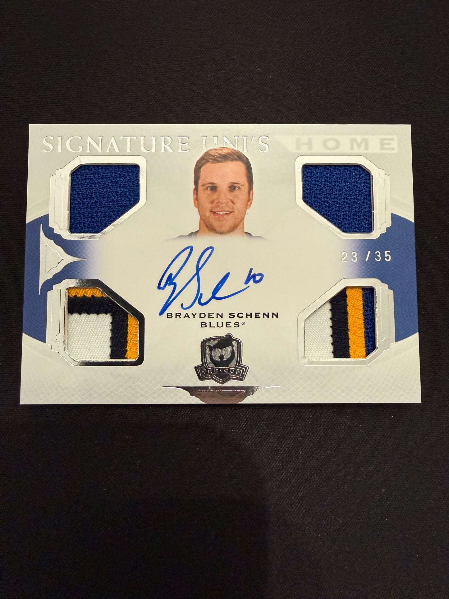 Brayden Schenn 20-21 The Cup Hockey Signature Uni's Home
