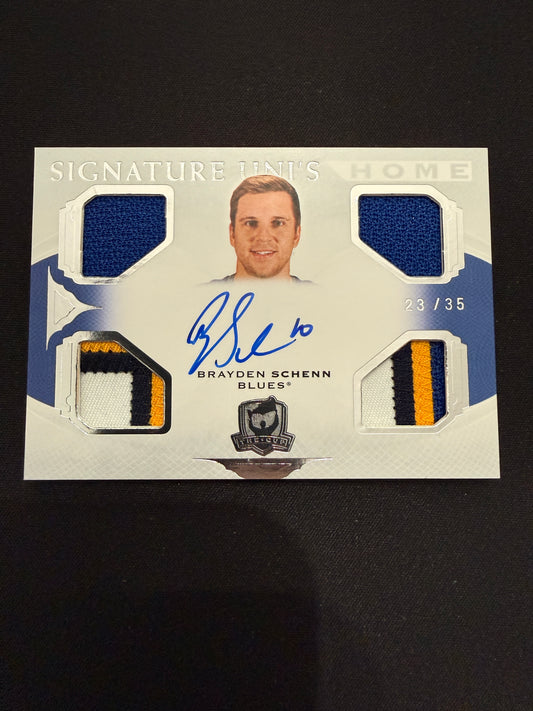 Brayden Schenn 20-21 The Cup Hockey Signature Uni's Home