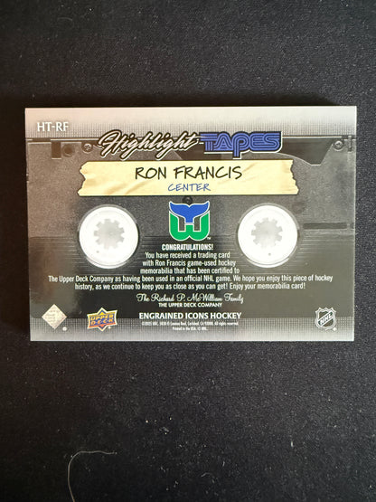 Ron Francis 2025 Engrained Icons Hockey Highlights Tape