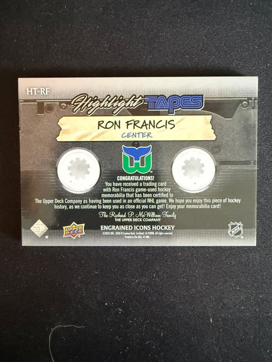 Ron Francis 2025 Engrained Icons Hockey Highlights Tape