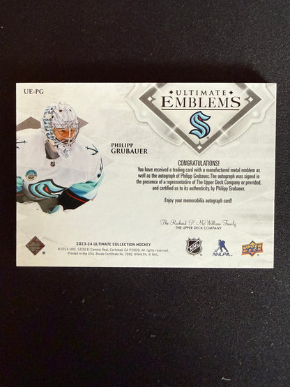 Philip Grubauer 23-24 Ultimate Emblems 17/49