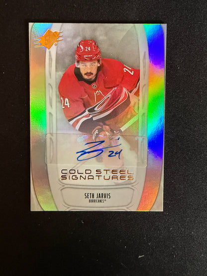 Seth Jarvis 25-26 SPx Hockey Cold Steel Signatures