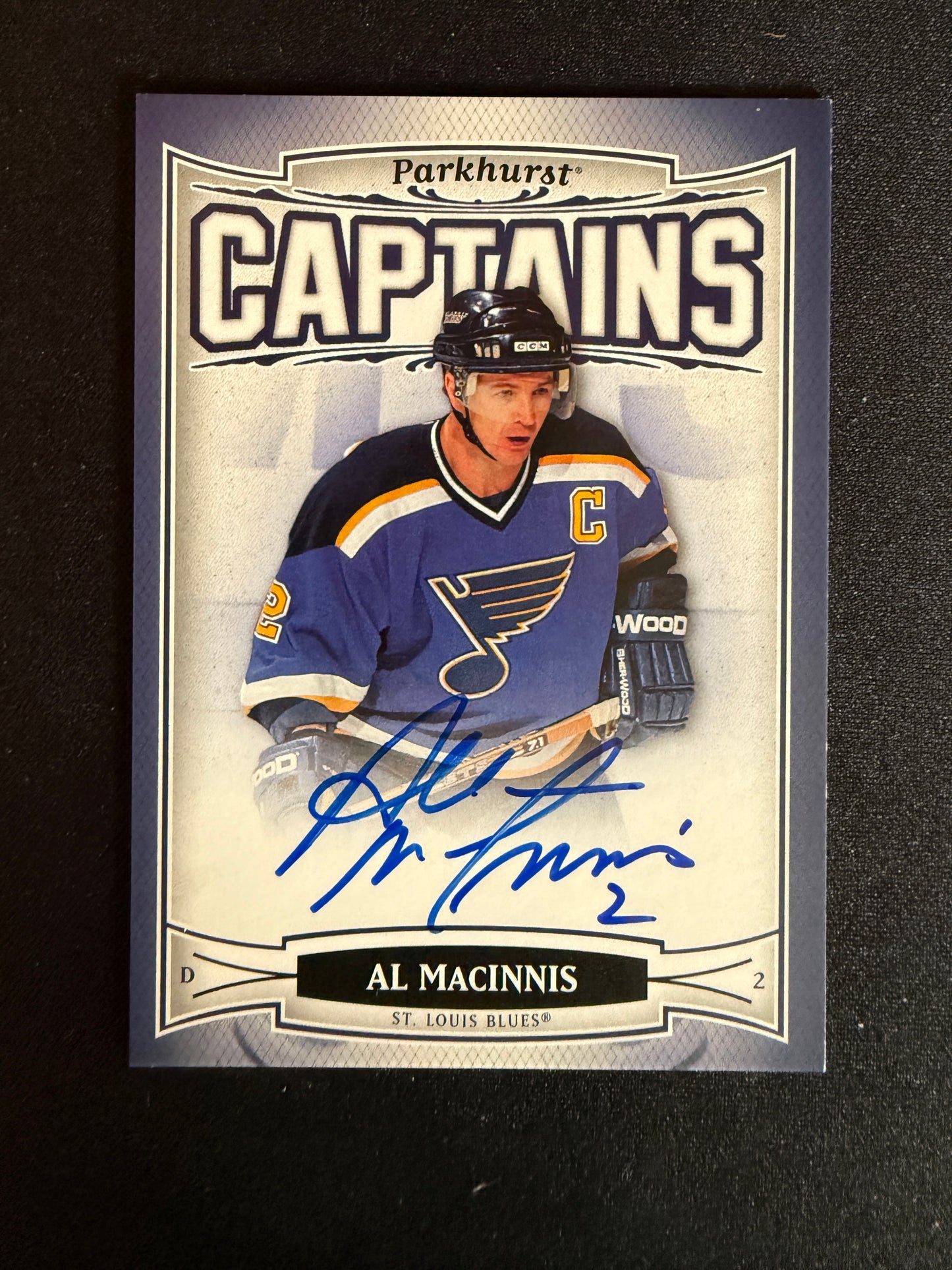 Al MacInnis #226 Parkhurst Captains Auto #226