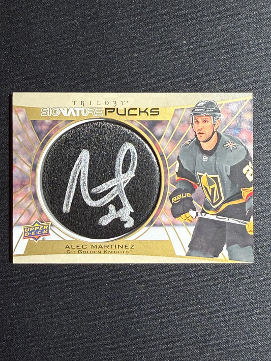 Alec Martinez 20-21 Trilogy Hockey Signature Pucks