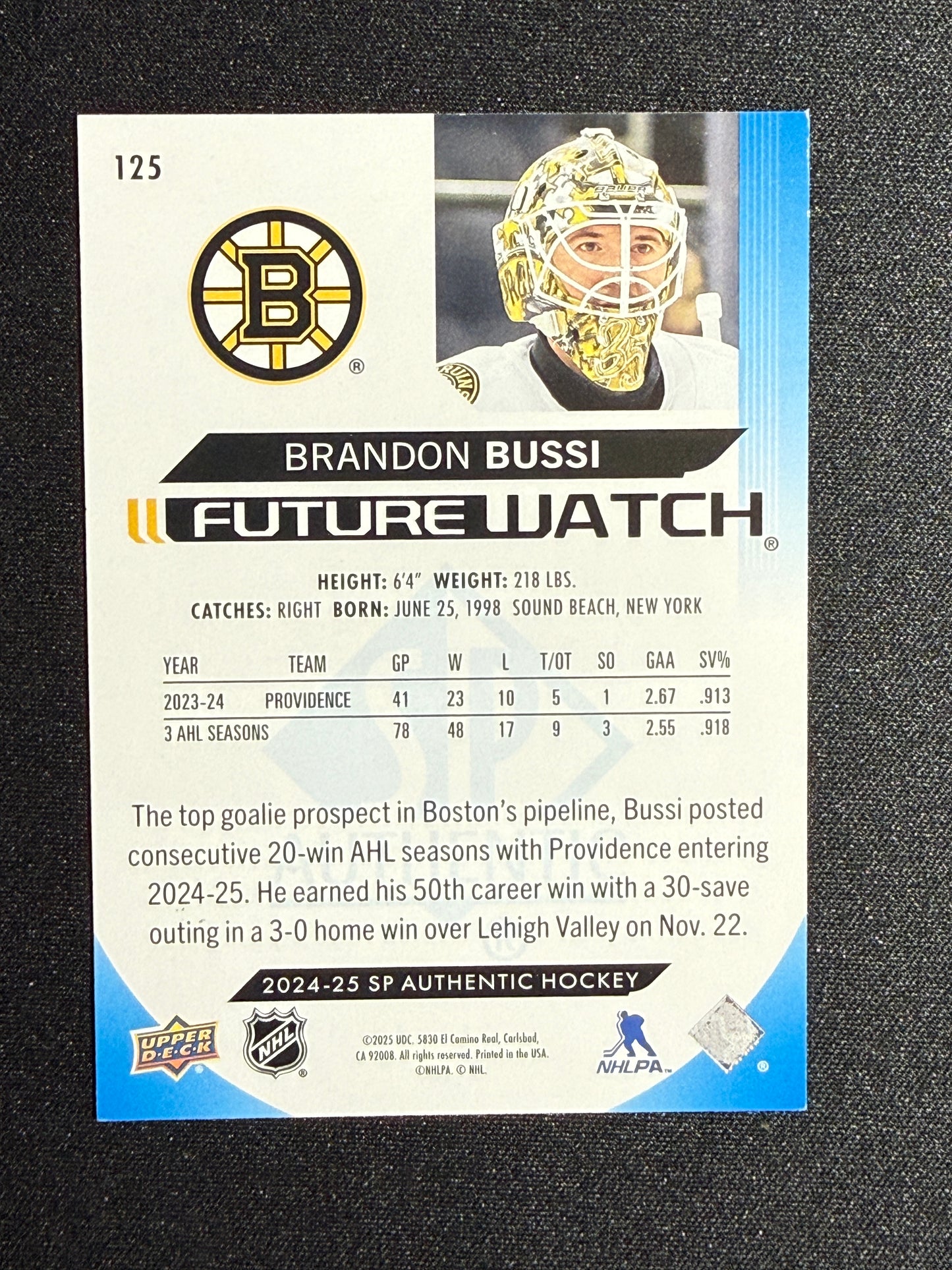 165/399 | Brandon Bussi Limited Future Watch