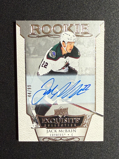 44/99 | Jack McBain #ERS-JM Exquisite Collection Rookie Auto