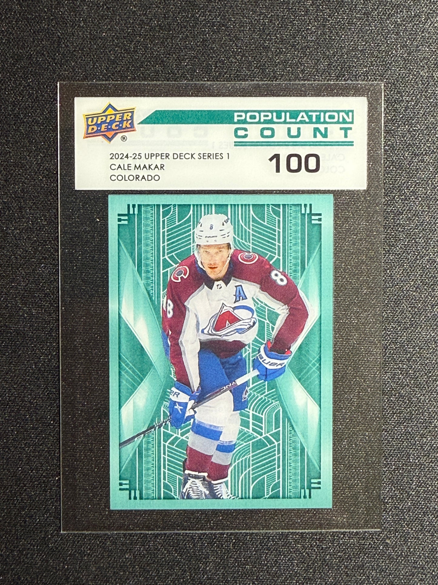 Cale Makar 24-25 Upper Deck Series 1 population Count 100