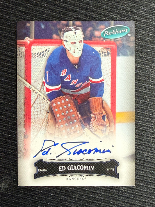Ed Giacomin #8 Parkhurst Auto