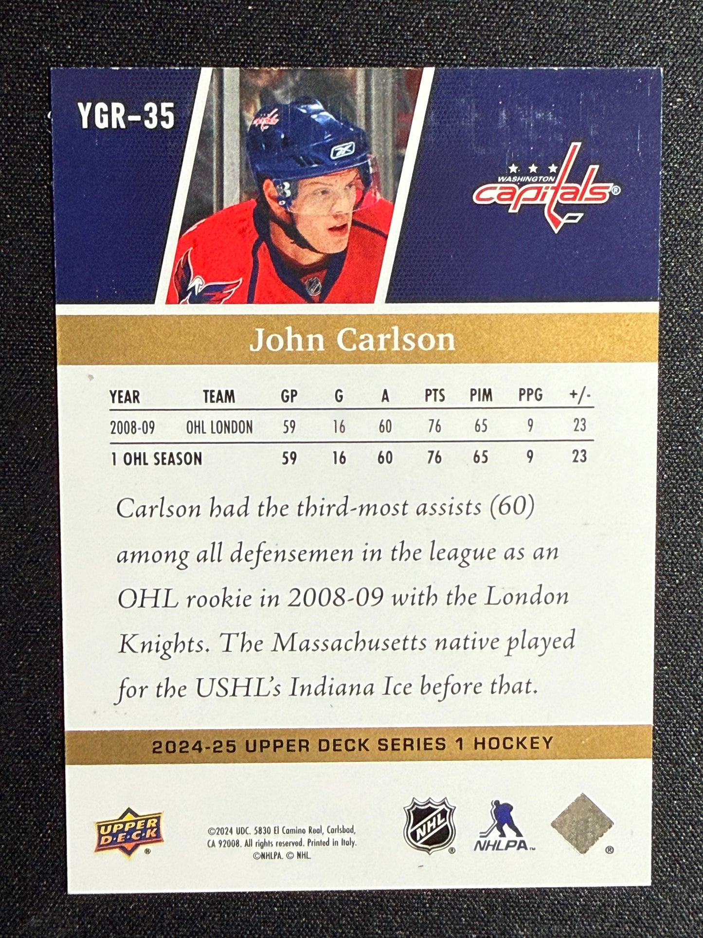 68/100 | John Carlson #YGR-35 Young Guns Renewed [Exclusives]