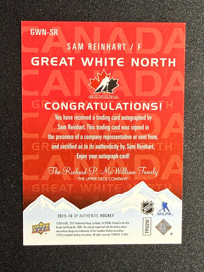 Sam Reinhart #GWN-SR Great White North