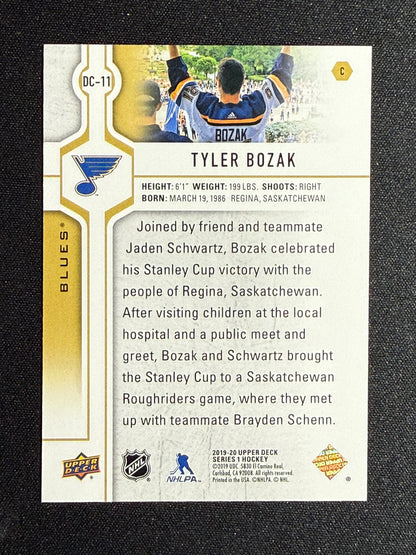 Tyler Bozak 19-20 UD Series 1 Hockey Day with the Cup
