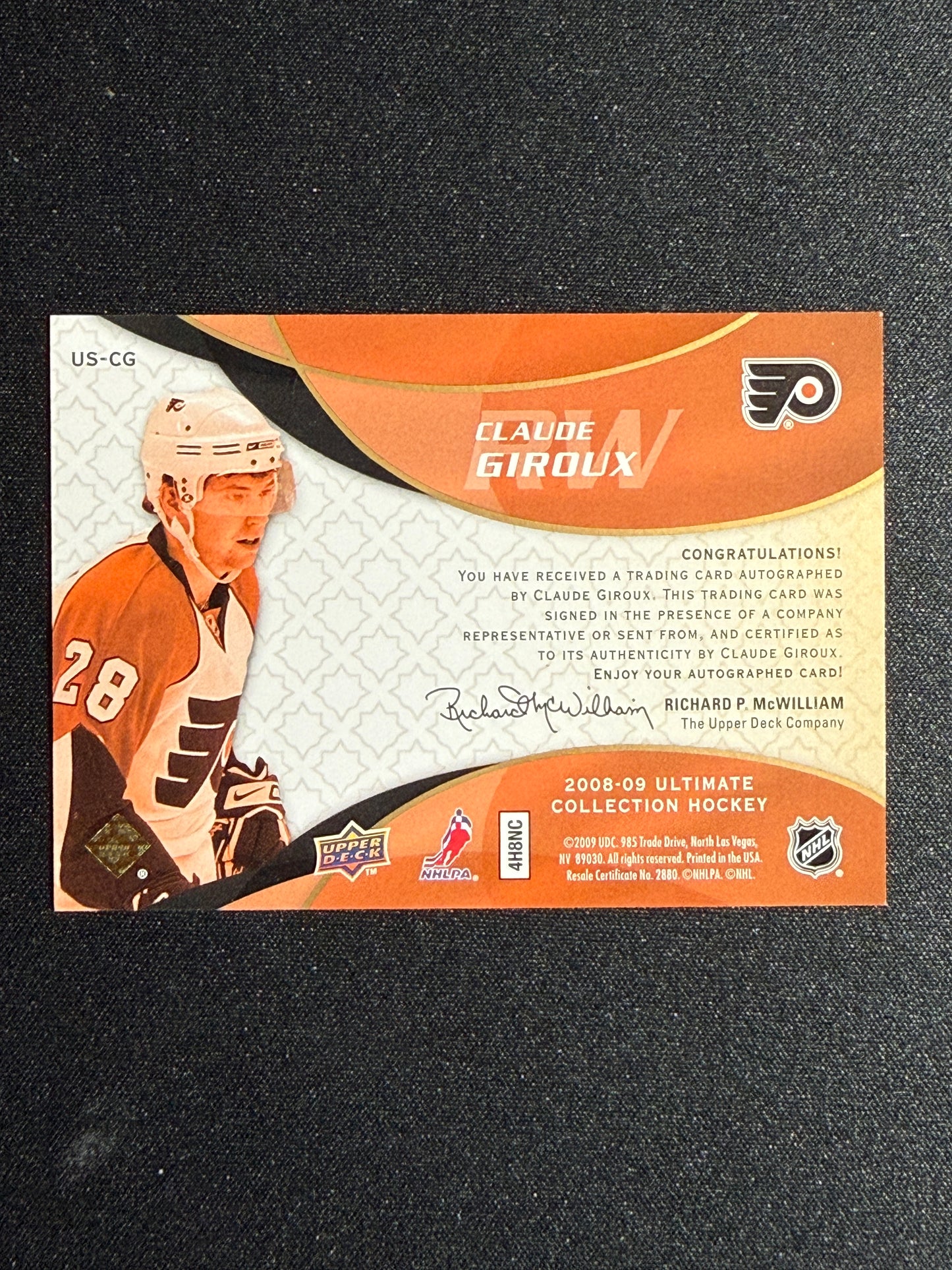 Claude Giroux #US-CG Ultimate Signatures