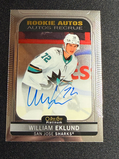 William Eklund #R-WE Rookie Autos