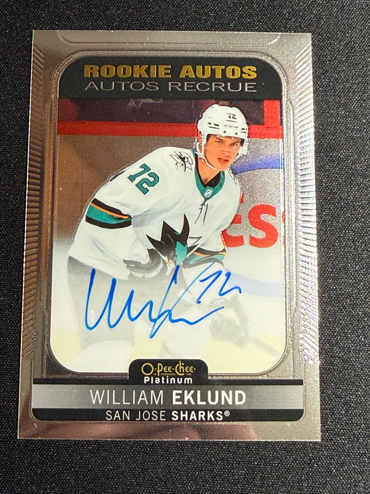 William Eklund #R-WE Rookie Autos