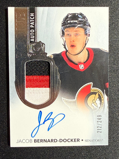 212/249 | Jacob Bernard-Docker #117 Rookie Auto Patch