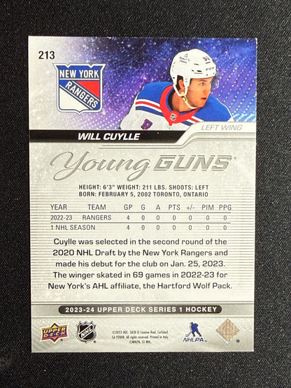 Will Cuylle #213 Young Guns [Silver Outburst]