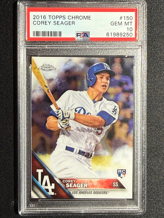 [PSA 10] Cory Seager #150 2016 Topps Chrome