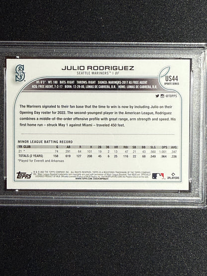 [PSA 10] Julio Rodriguez 2022 Topps Update #US44