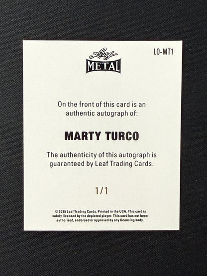 Marty Turco 2025 Leaf Metal 1/1