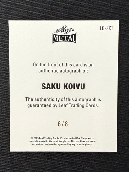 Saku Koivu 2025 Leaf Metal 6/8