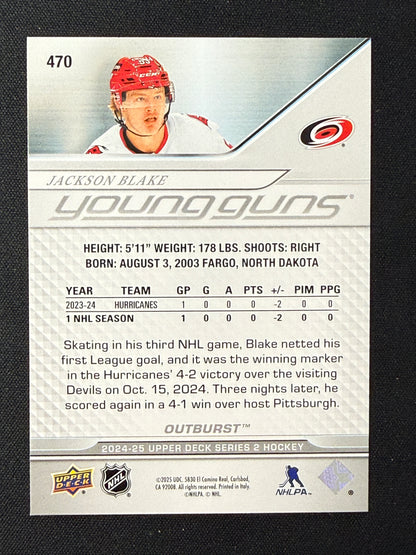 Jackson Blake #470 Young Guns [Silver Outburst]