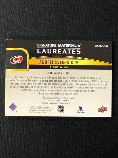 Andrei Svechnikov 21-22 Ultimate Collection Hockey SML-AS 55/75