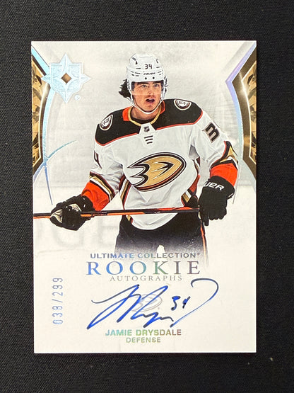 Jamie Drysdale 21-22 Ultimate Collection Hockey Rookie Autographs 38/299 #101