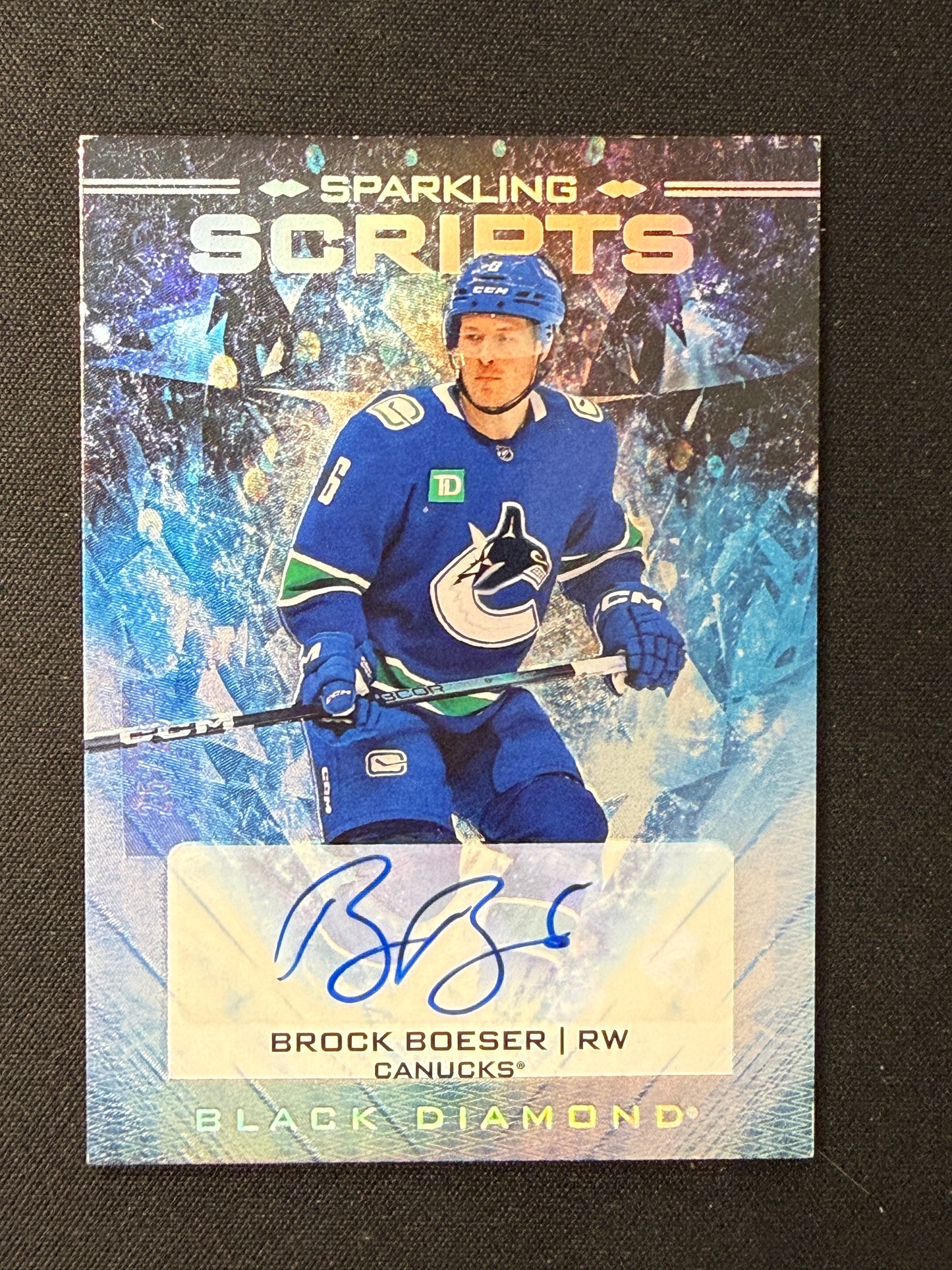 Brock Boeser 24-25 Black Diamond Hockey 25/25 SS-BB