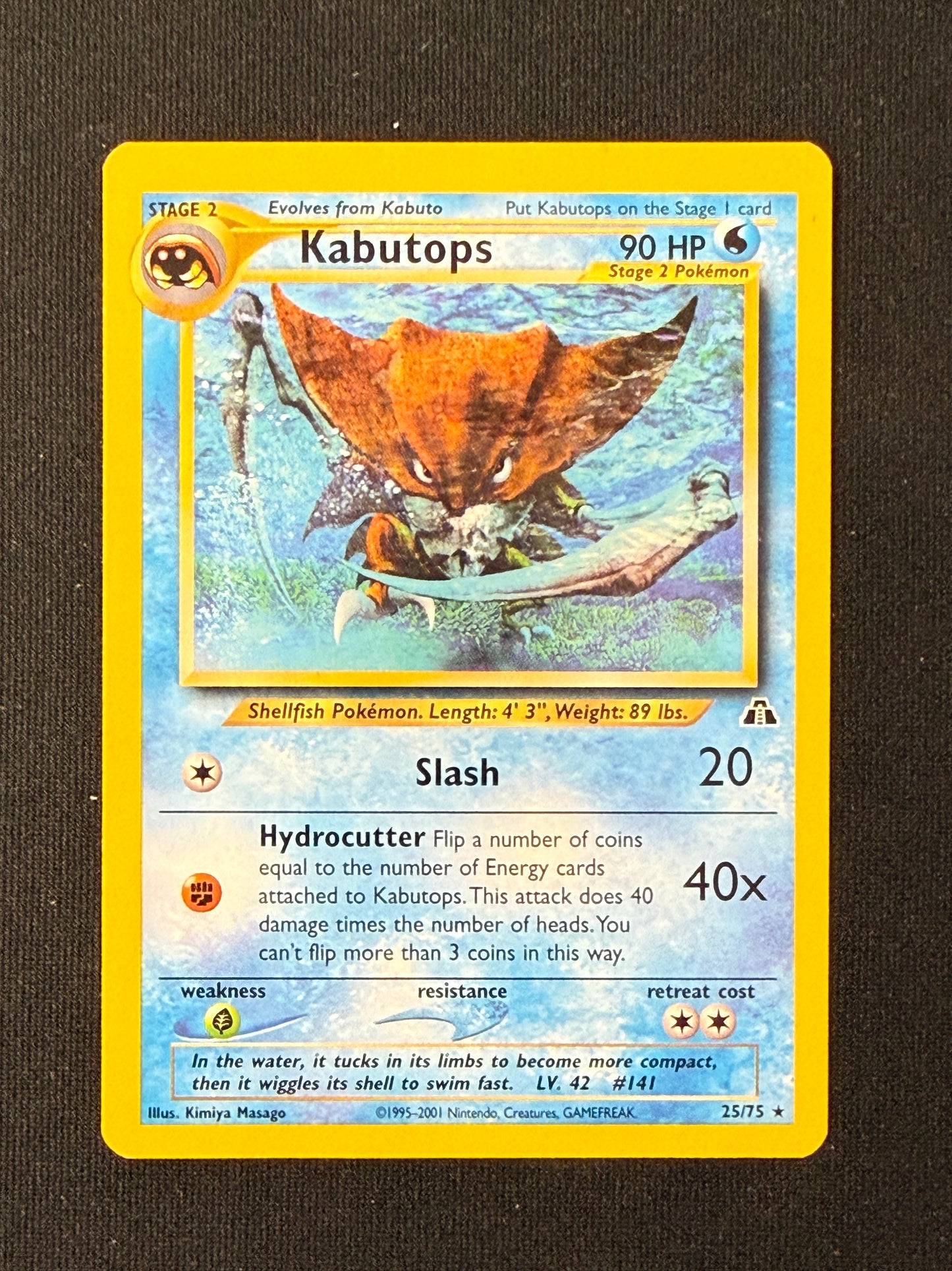 Kabutops #25 Neo Discovery