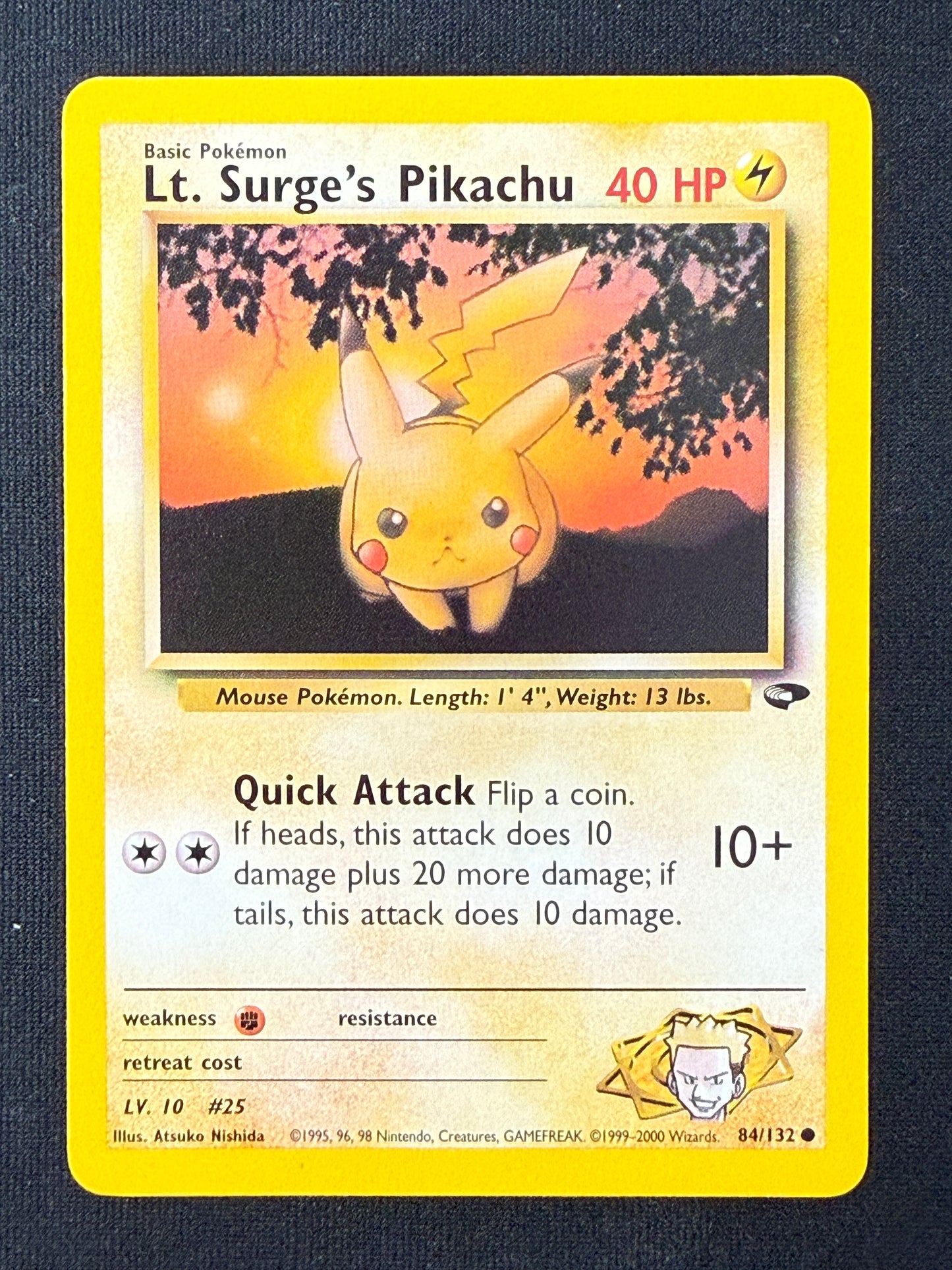 Lt. Surge's Pikachu #84 Gym Challenge