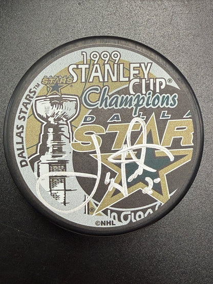 Joe Niuewendyck 1999 Stanley Cup Champions Autographed Puck