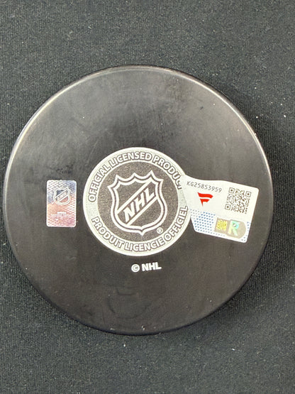 Juraj Slafkovsky Montreal Canadiens Autographed Hockey Puck