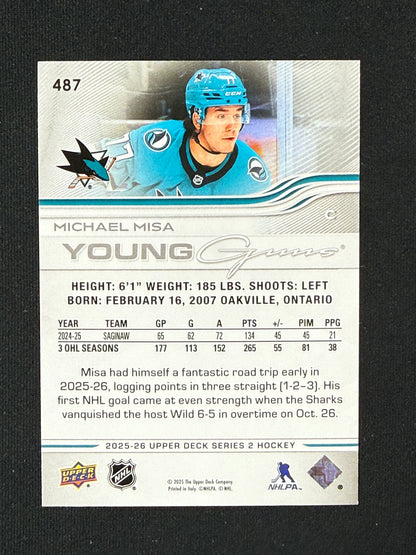 Michael Misa #487 Young Guns