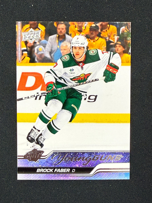 Brock Faber #215 Young Guns