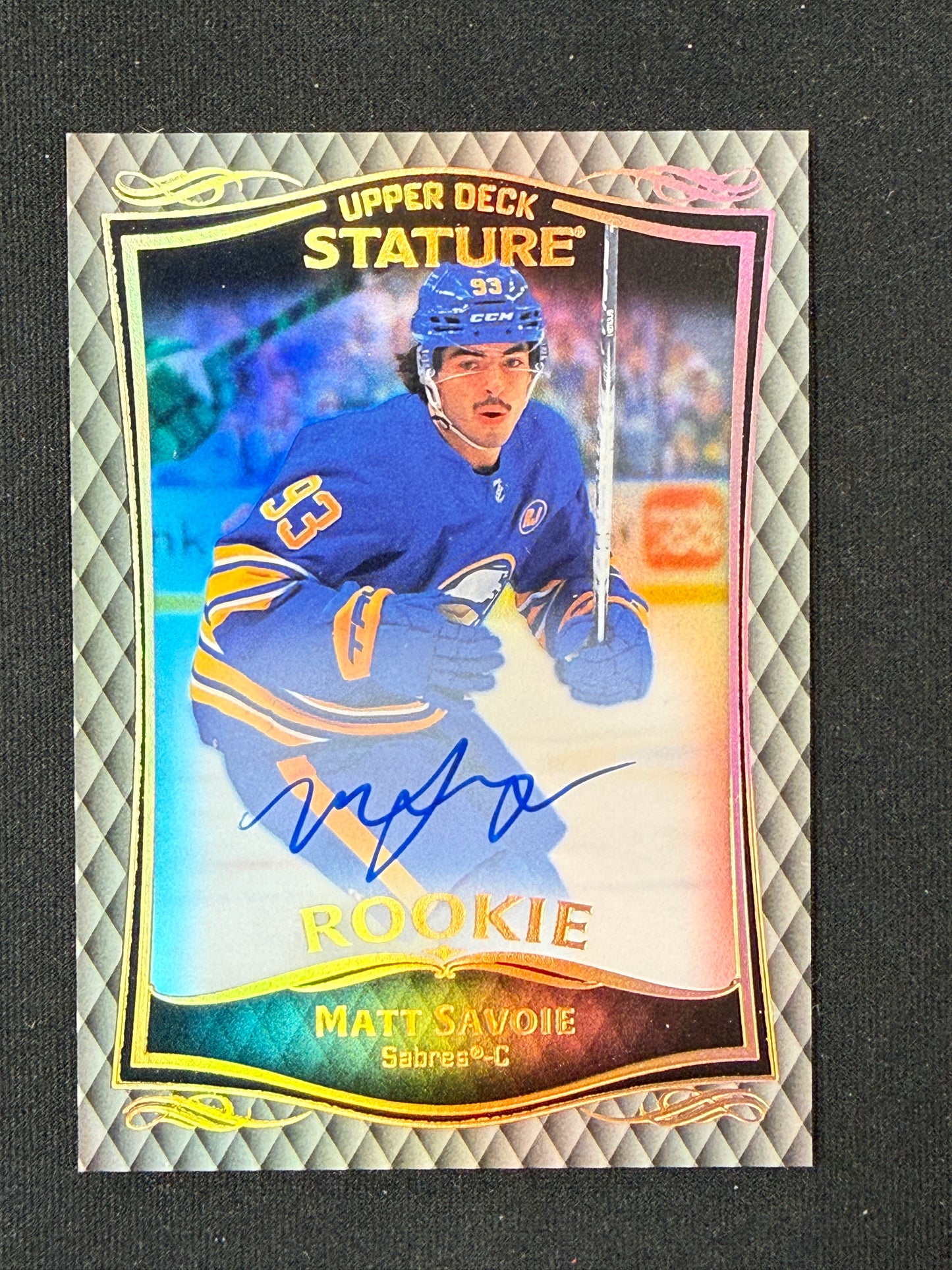 Matt Savoie [RC] #50 Stature Auto